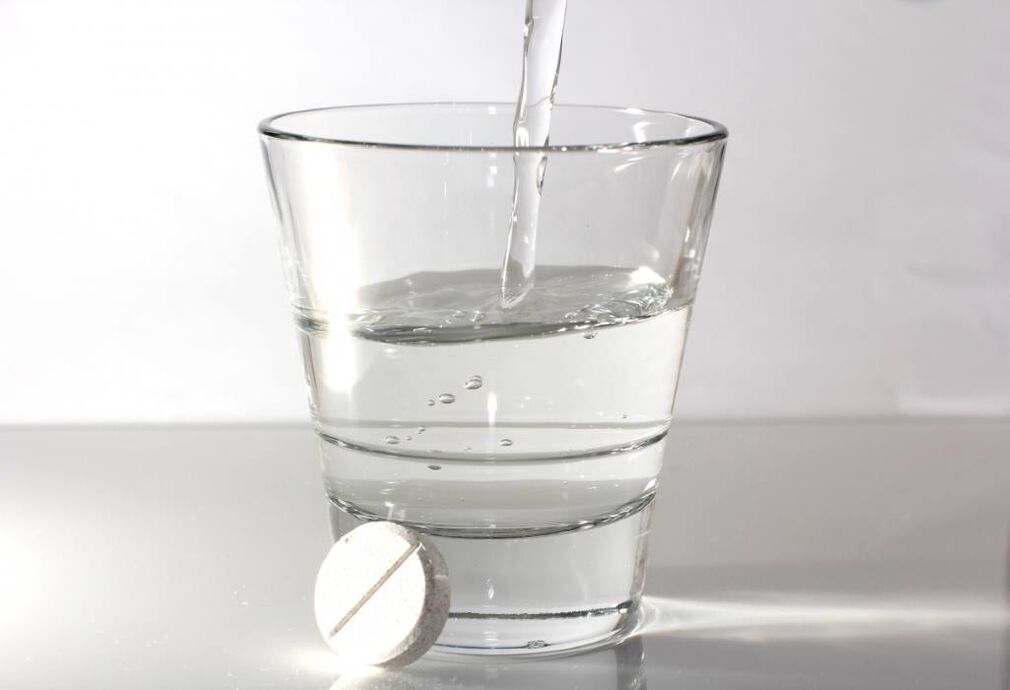 water and tablets for the treatment of osteochondrosis